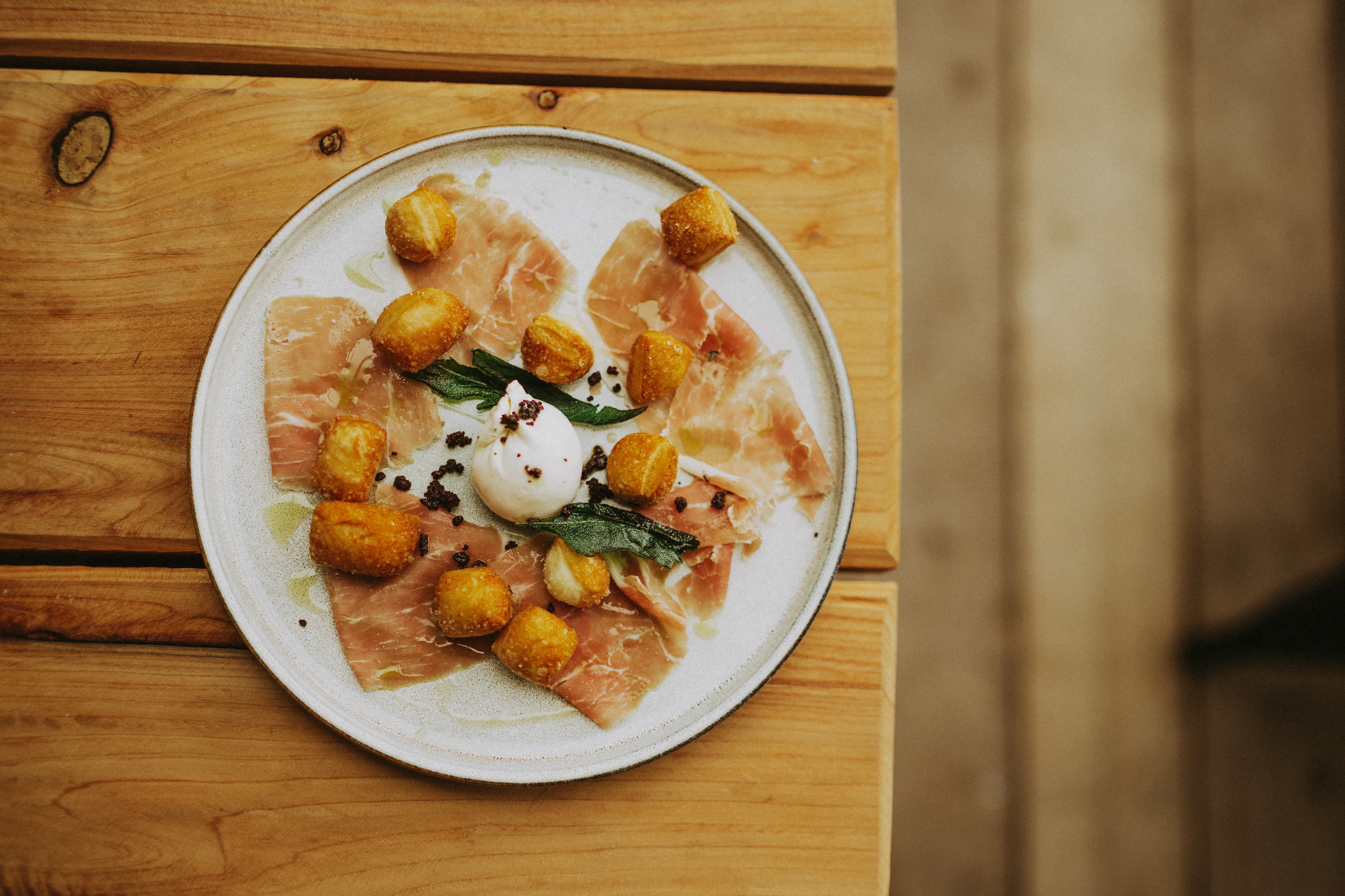 Fresh pasta and ingredients